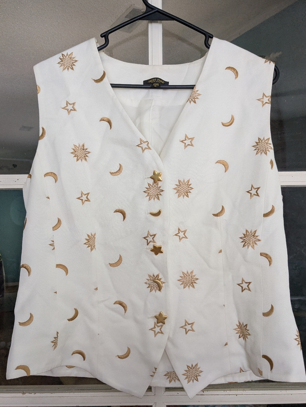 Vintage High Point Celestial Sun And Moon Whimsigoth Vest Tank Size Large